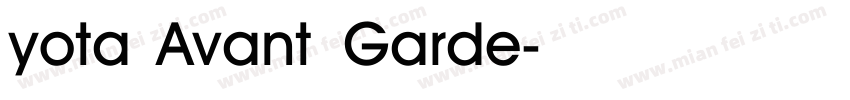 yota Avant Garde字体转换